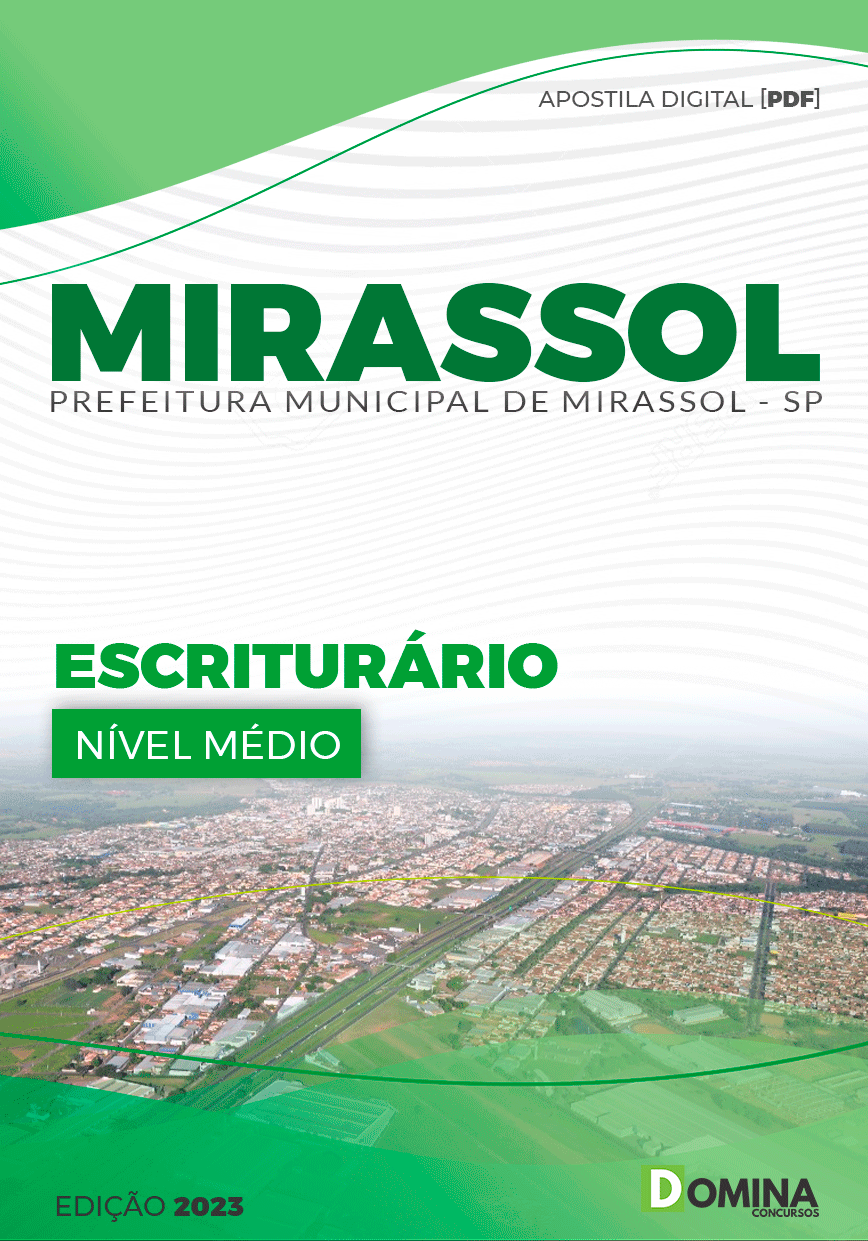 Apostila Concurso Pref Mirassol SP 2023 Escriturário