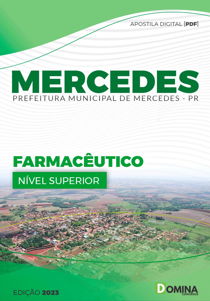 Apostila Digital Pref Mercedes PR 2023 Farmacêutico