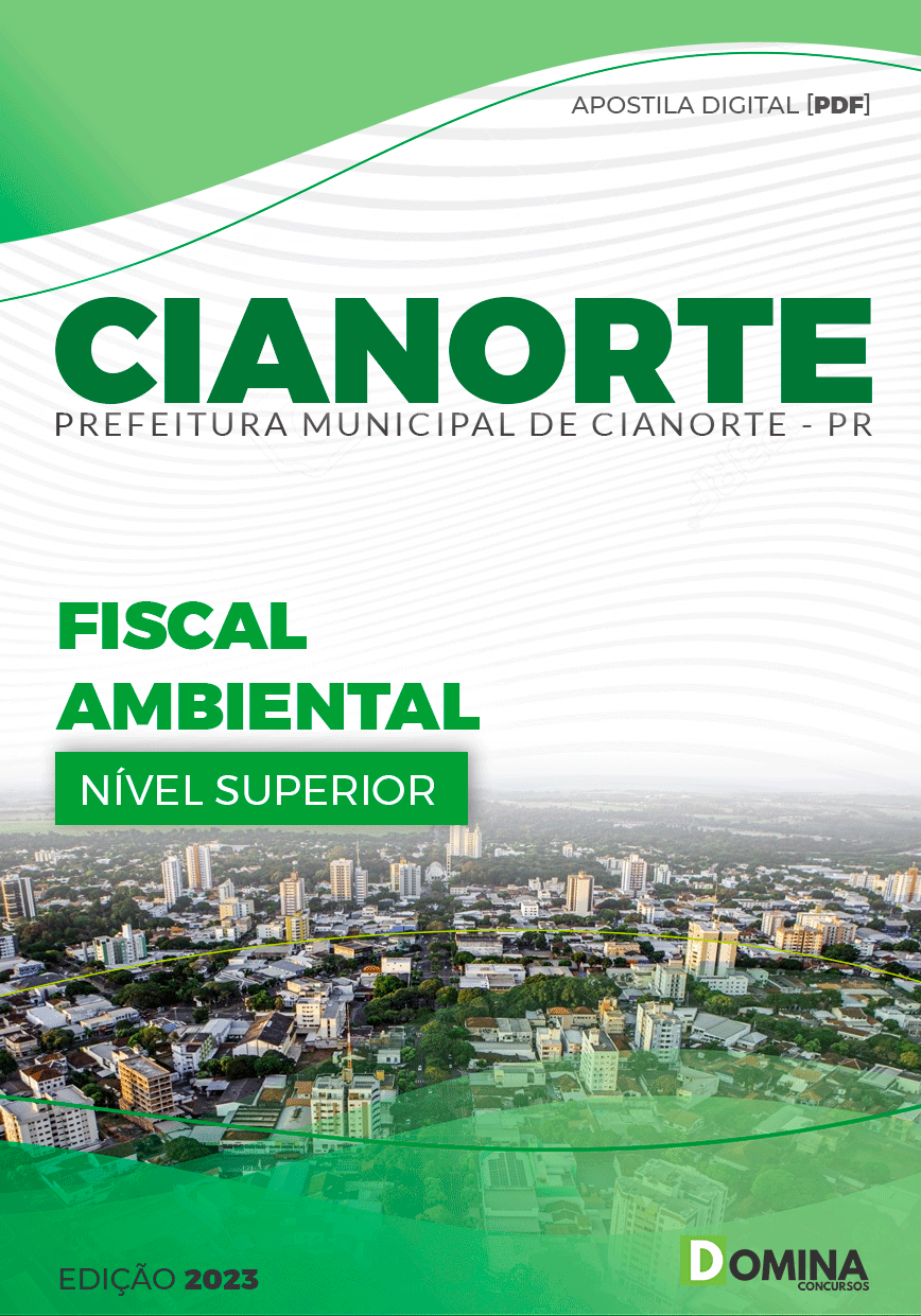 Apostila Concurso Pref Cianorte PR 2023 Fiscal Ambiental