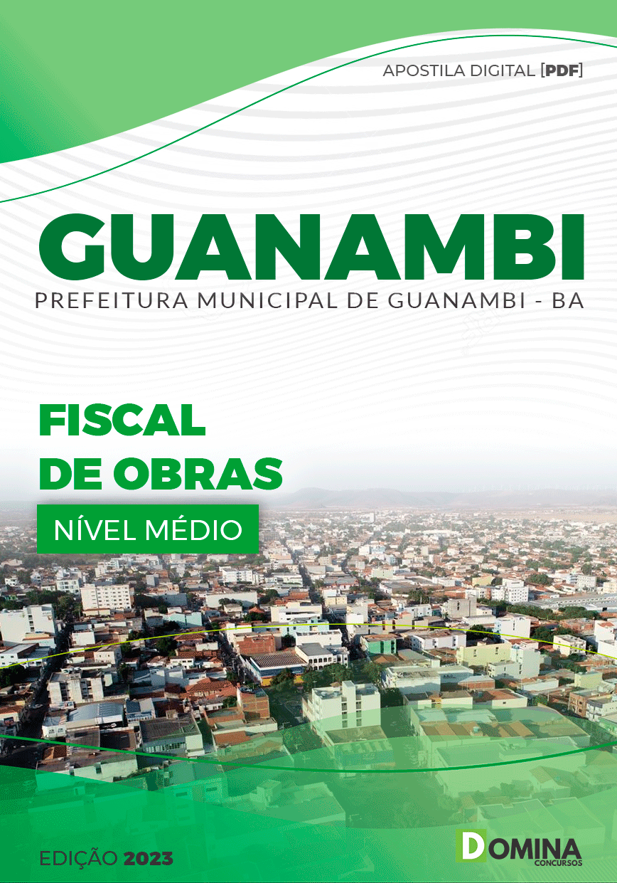 Apostila Concurso Pref Guanambi BA 2023 Fiscal De Obras
