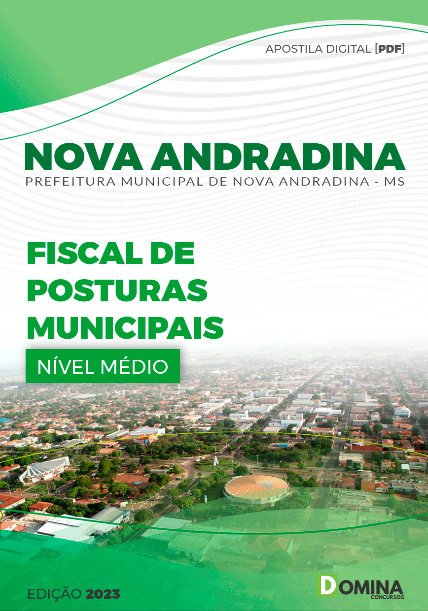 Apostila Digital Pref Andradina MG 2023 Fiscal Posturas Municipais