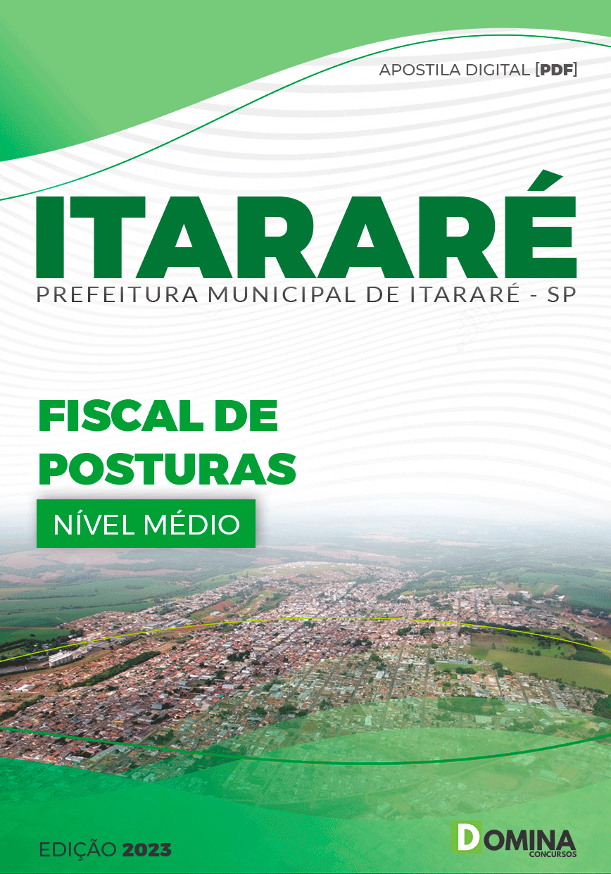 Apostila Concurso Pref Itararé SP 2023 Fiscal Postura