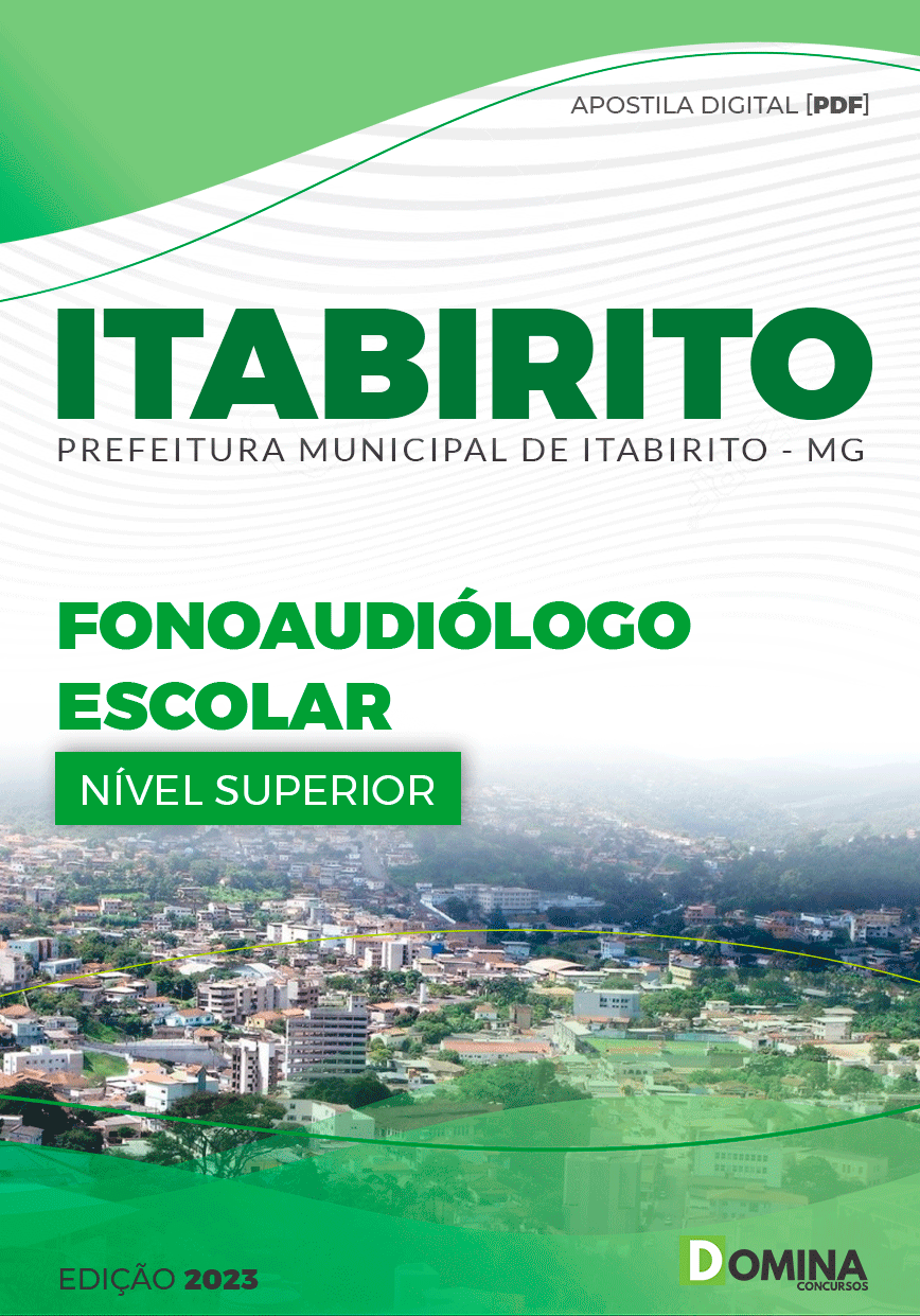 Apostila Pref Itabirito MG 2023 Fonoaudiólogo Escolar