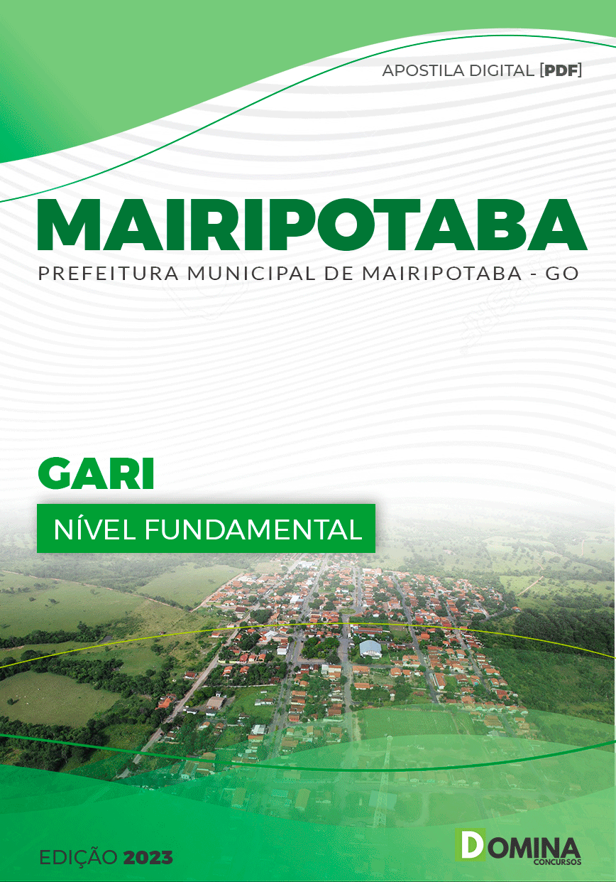 Apostila Concurso Pref Mairipotaba GO 2023 Gari