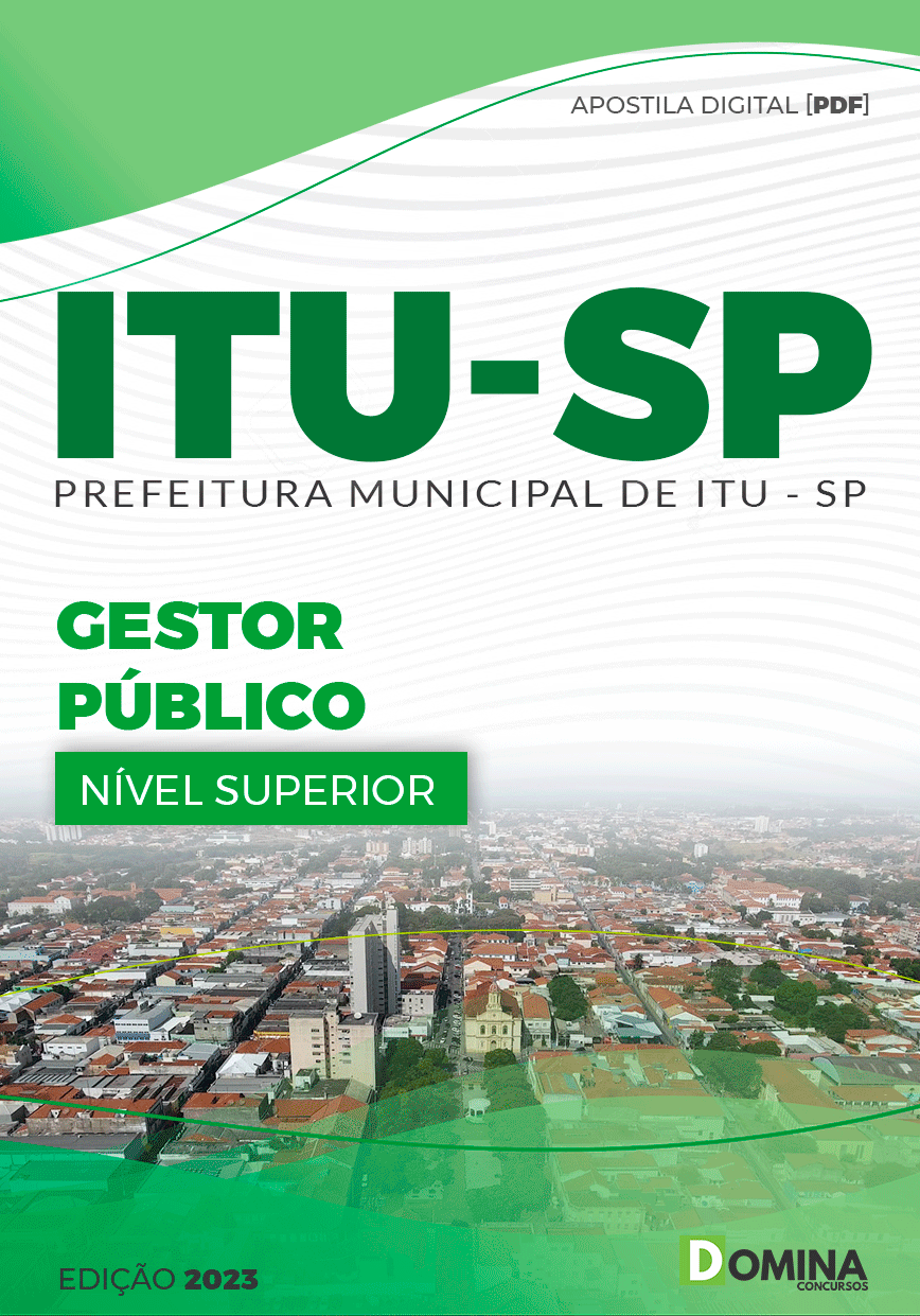 Apostila Concurso Pref Itu SP 2023 Gestor Público