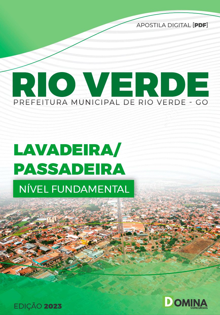 Apostila Concurso Pref Rio Verde GO 2023 Lavadeira Passadeira