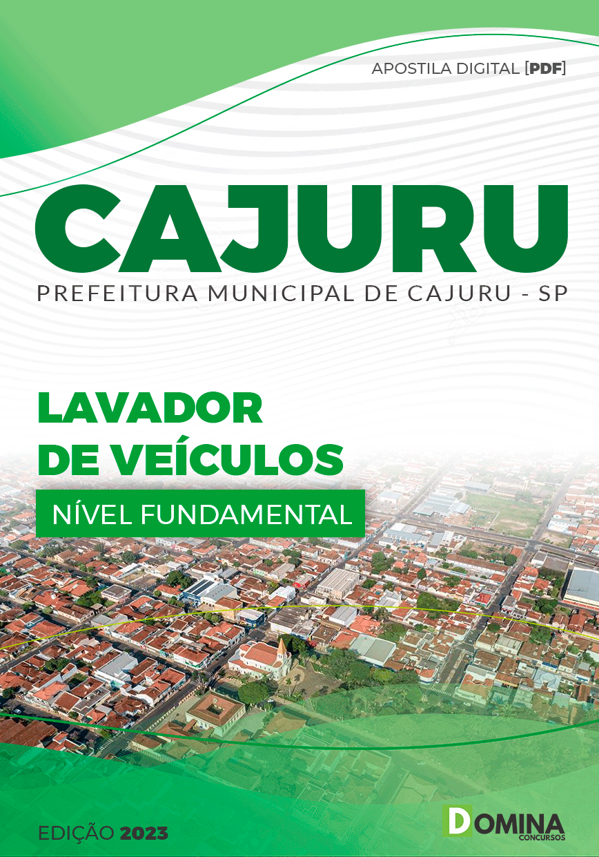Apostila Concurso Pref Cajuru SP 2023 Lavador Veículo