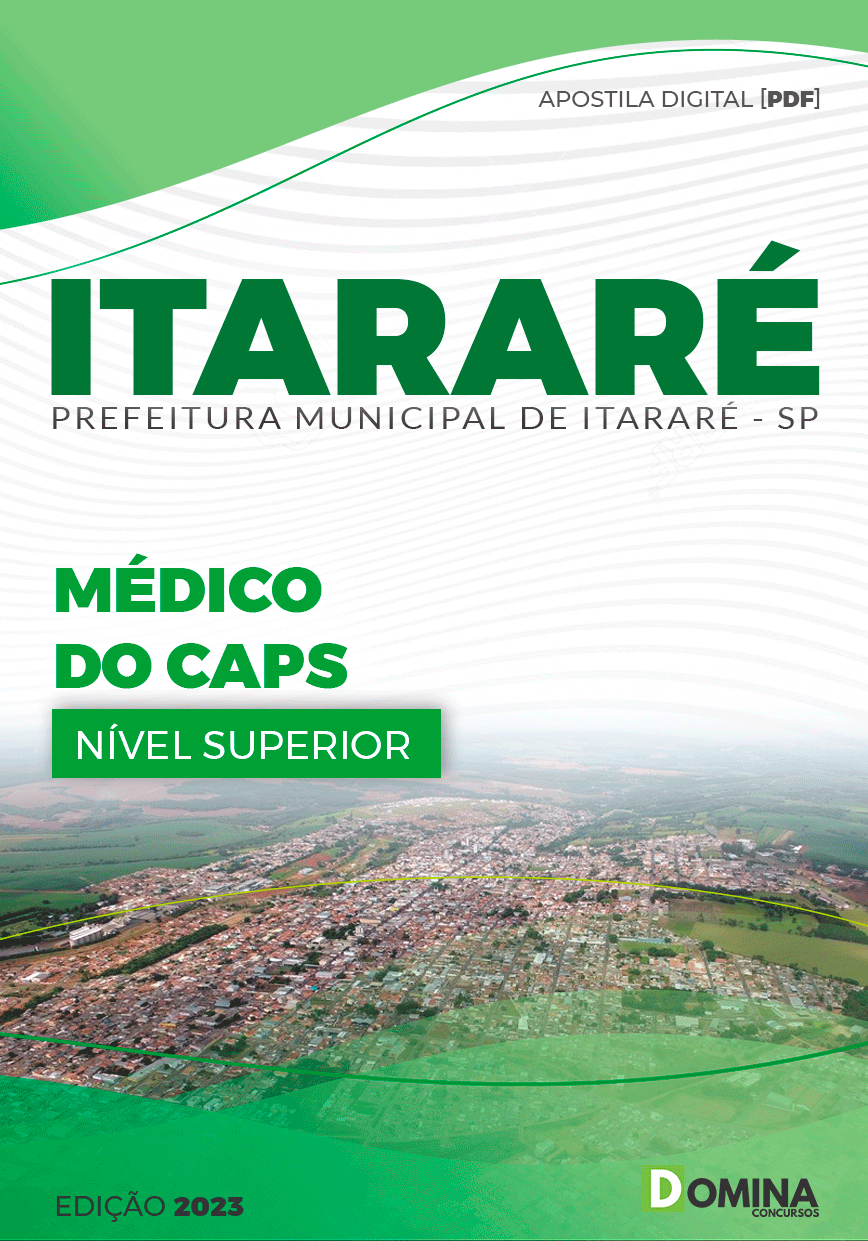 Apostila Concurso Pref Itararé SP 2023 Médico CAPS