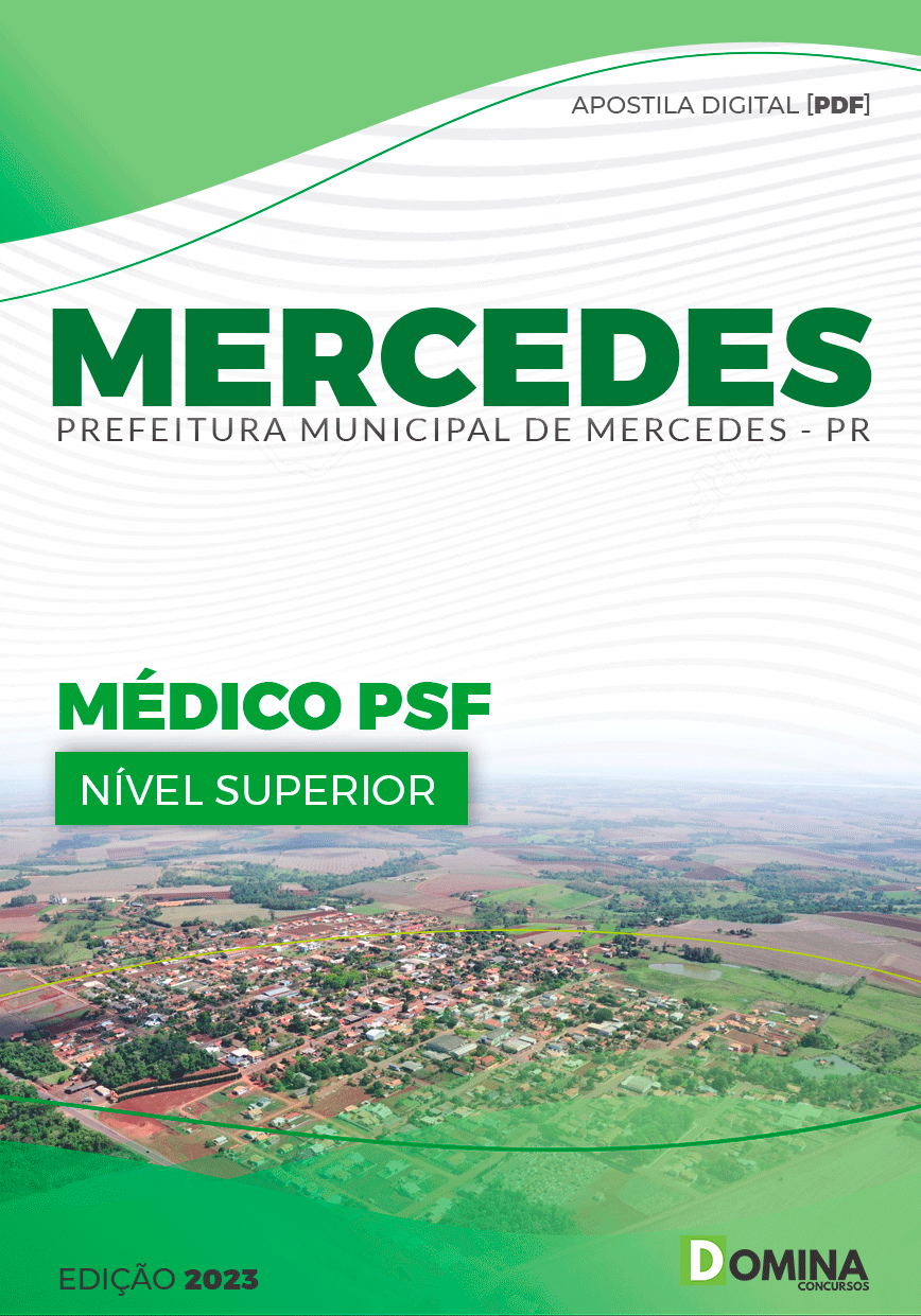 Apostila Digital Pref Mercedes PR 2023 Médico PSF