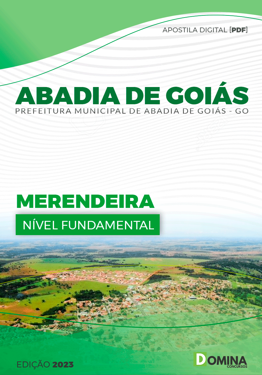 Apostila Concurso Pref Abadia GO 2023 Merendeira