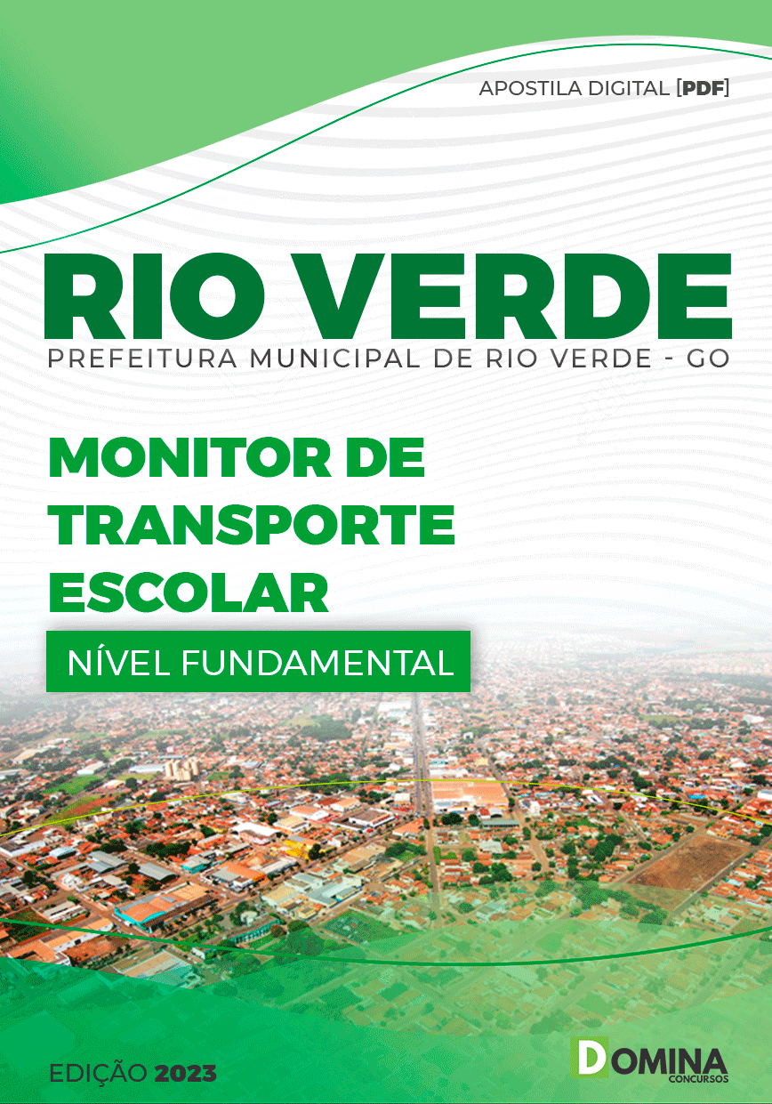 Apostila Concurso Pref Rio Verde GO 2023 Monitor Transporte Escolar
