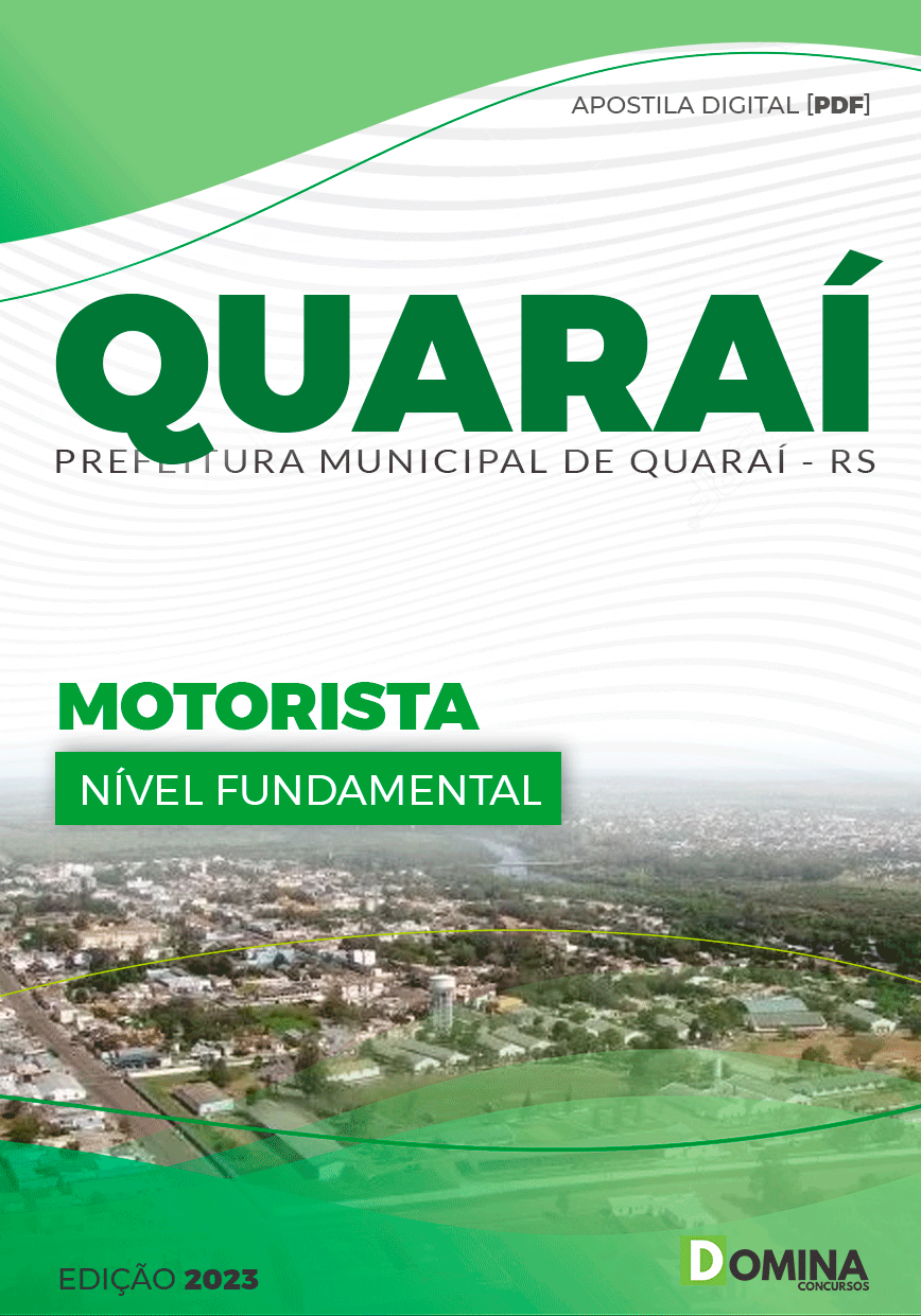 Apostila Concurso Pref Quaraí RS 2023 Motorista