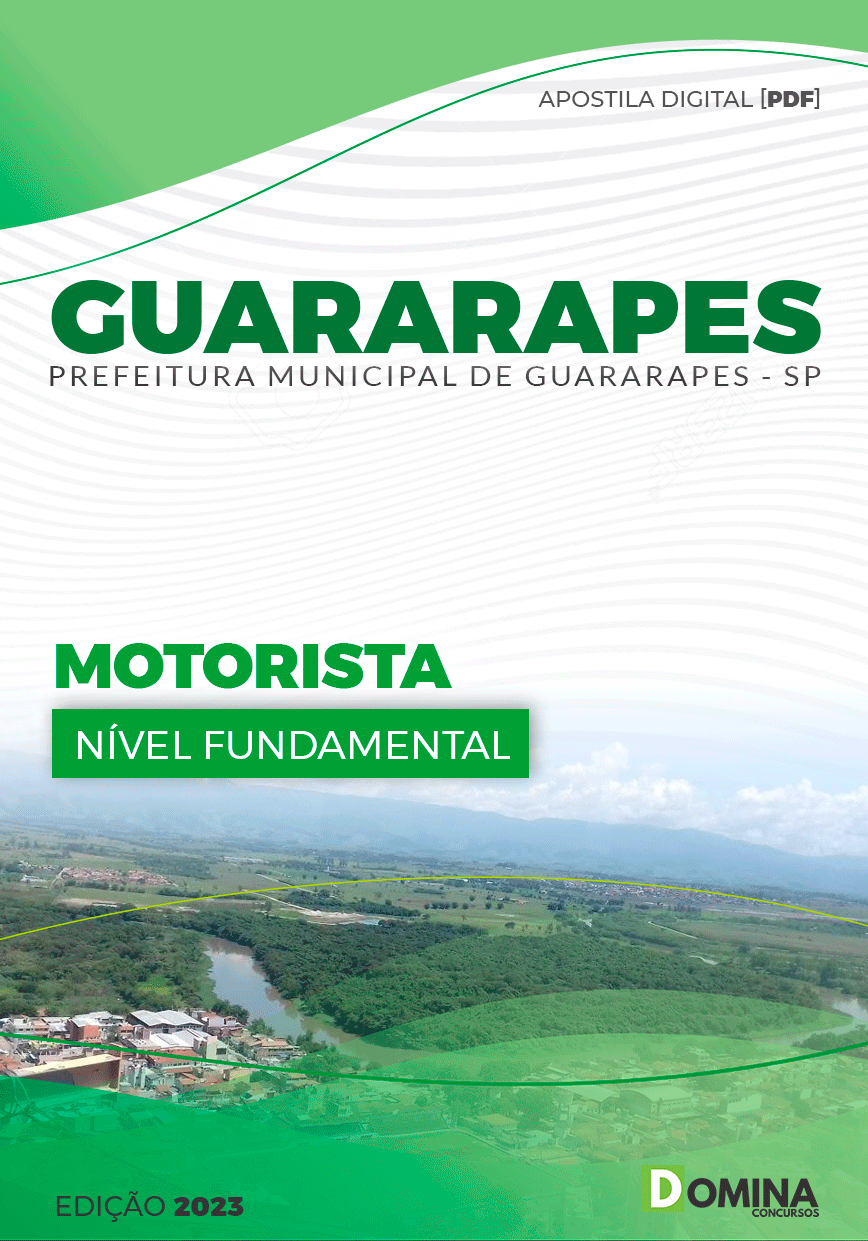 Apostila Digital Pref Guararapes SP 2023 Motorista