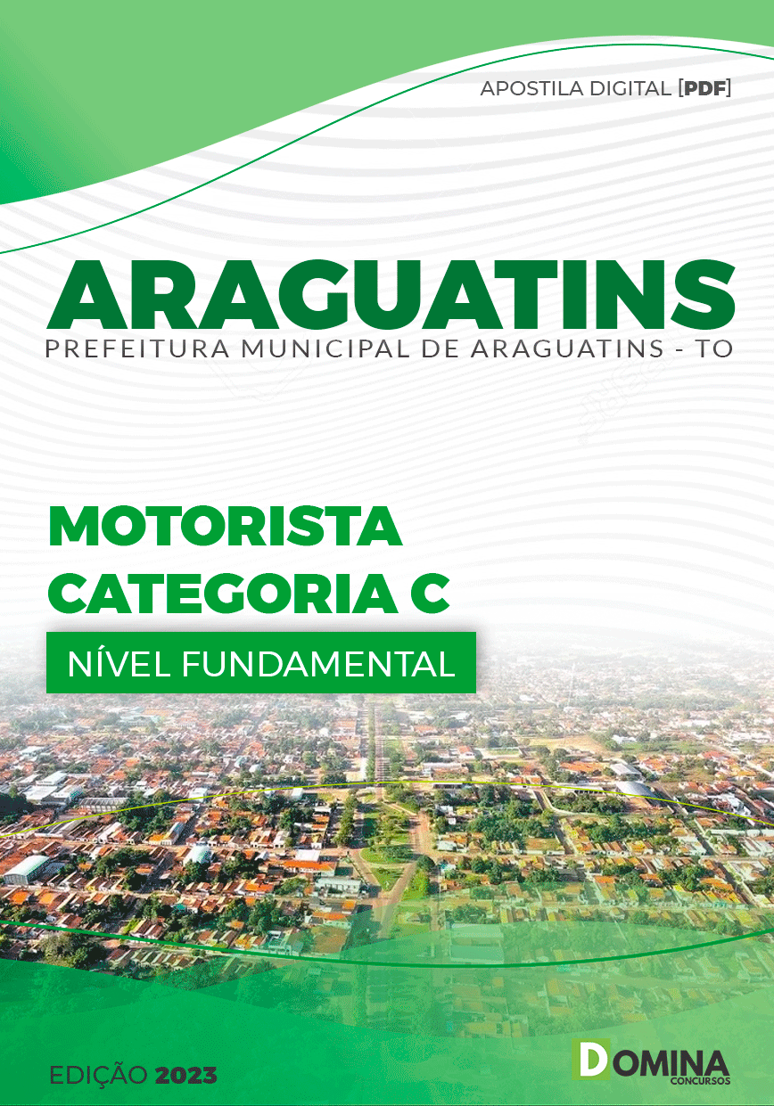 Apostila Digital Pref Araguatins TO 2023 Motorista Categoria C