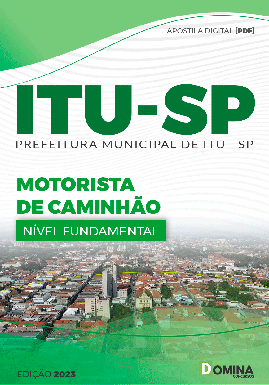 Apostila Digital Concurso Pref Itu SP 2023 Motorista Caminhão