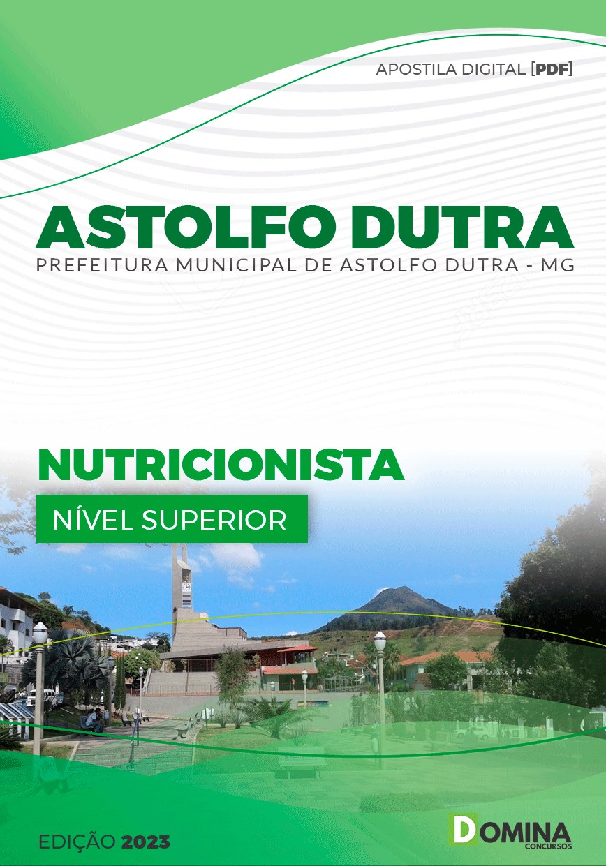 Apostila Pref Astolfo Dutra MG 2023 Nutricionista