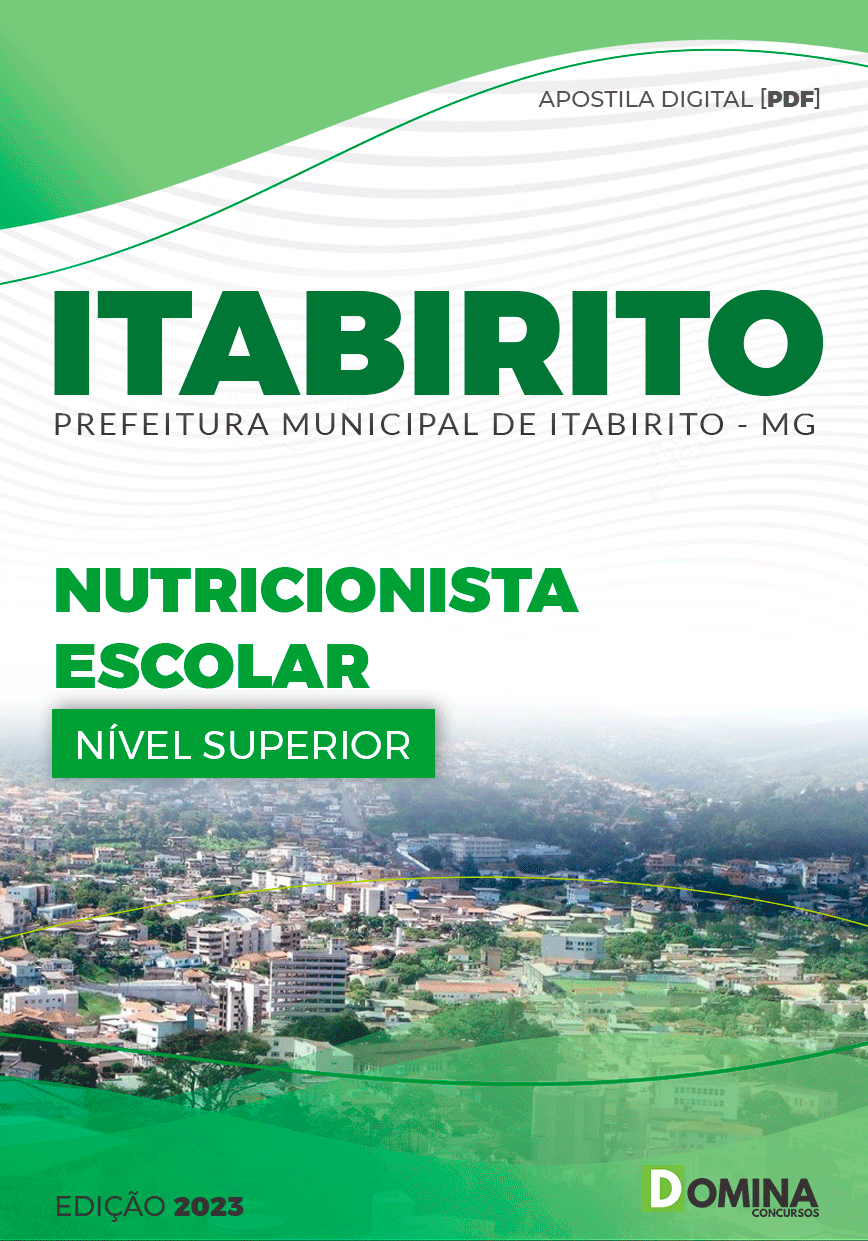 Apostila Pref Itabirito MG 2023 Nutricionista Escolar