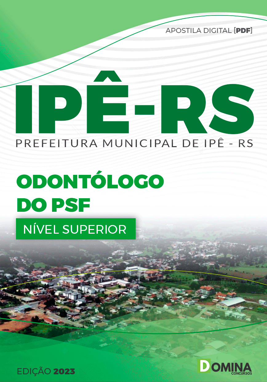 Apostila Concurso Pref Ipê RS 2023 Odontólogo PSF