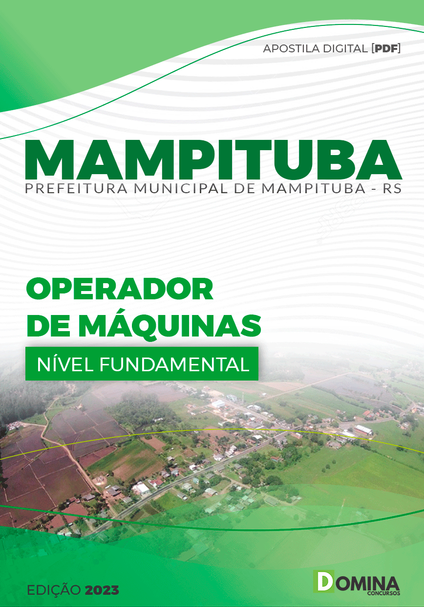 Apostila Concurso Pref Mampituba RS 2023 Operador De Máquinas