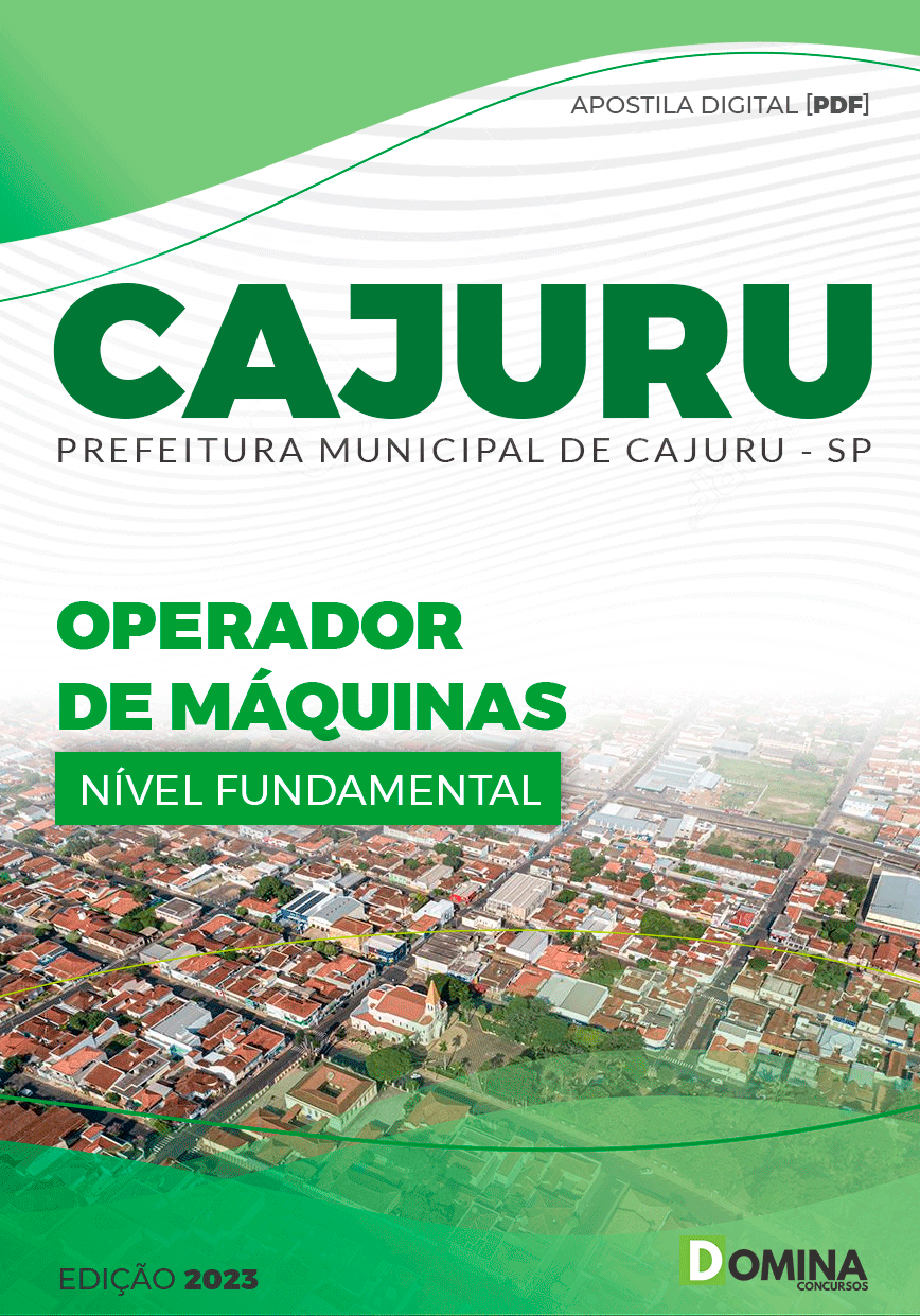 Apostila Concurso Pref Cajuru SP 2023 Operador Máquinas