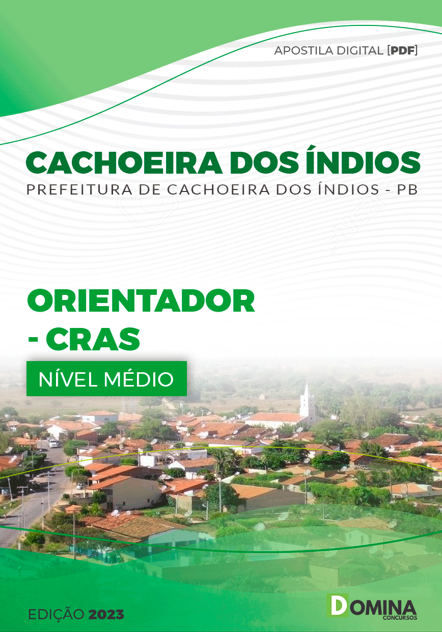 Apostila Pref Cachoeira dos Índios PB 2023 Orientador CRAS