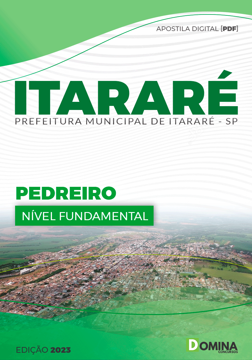 Apostila Digital Concurso Pref Itararé SP 2023 Pedreiro