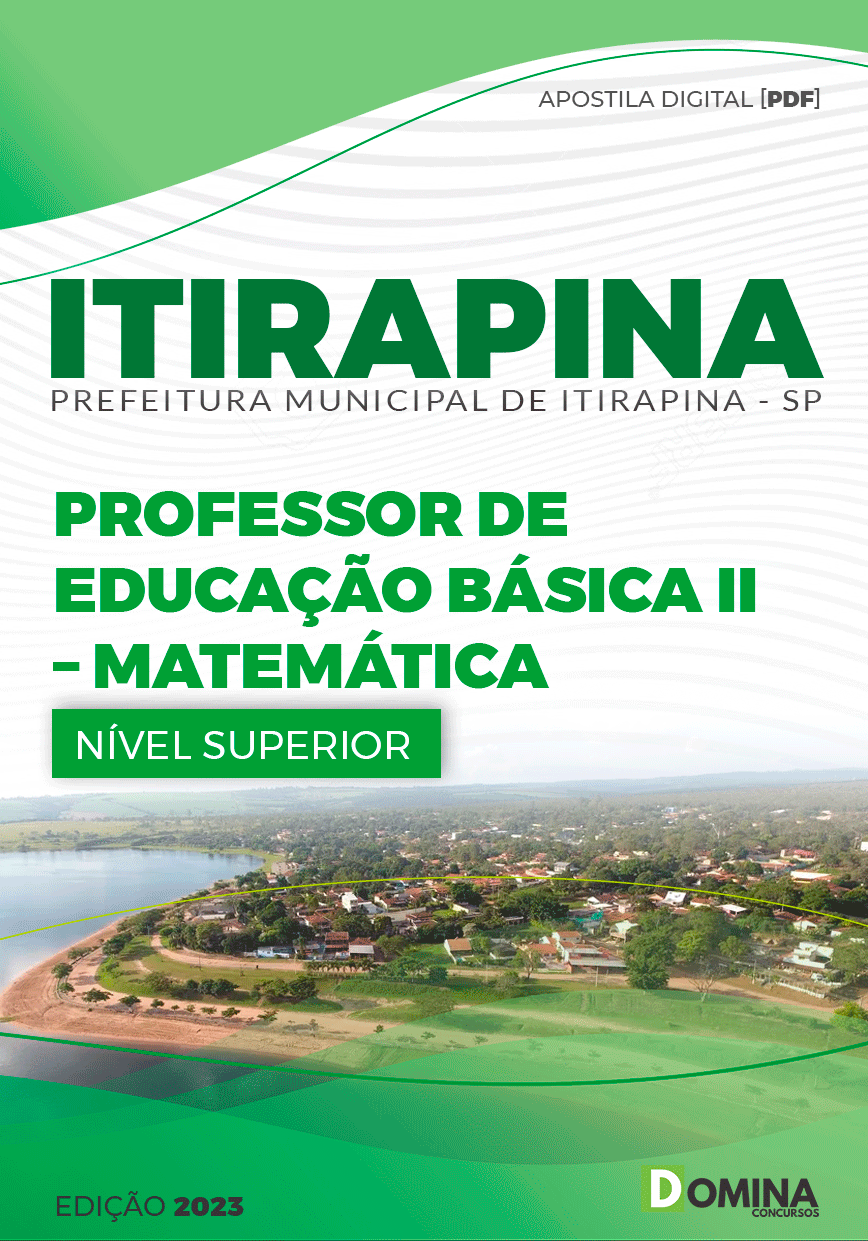Apostila Concurso Pref Itirapina SP 2023 Prof. Ed. Básica II Matemática