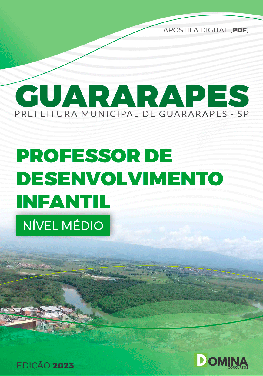 Apostila Digital Pref Guararapes SP 2023 Escriturário