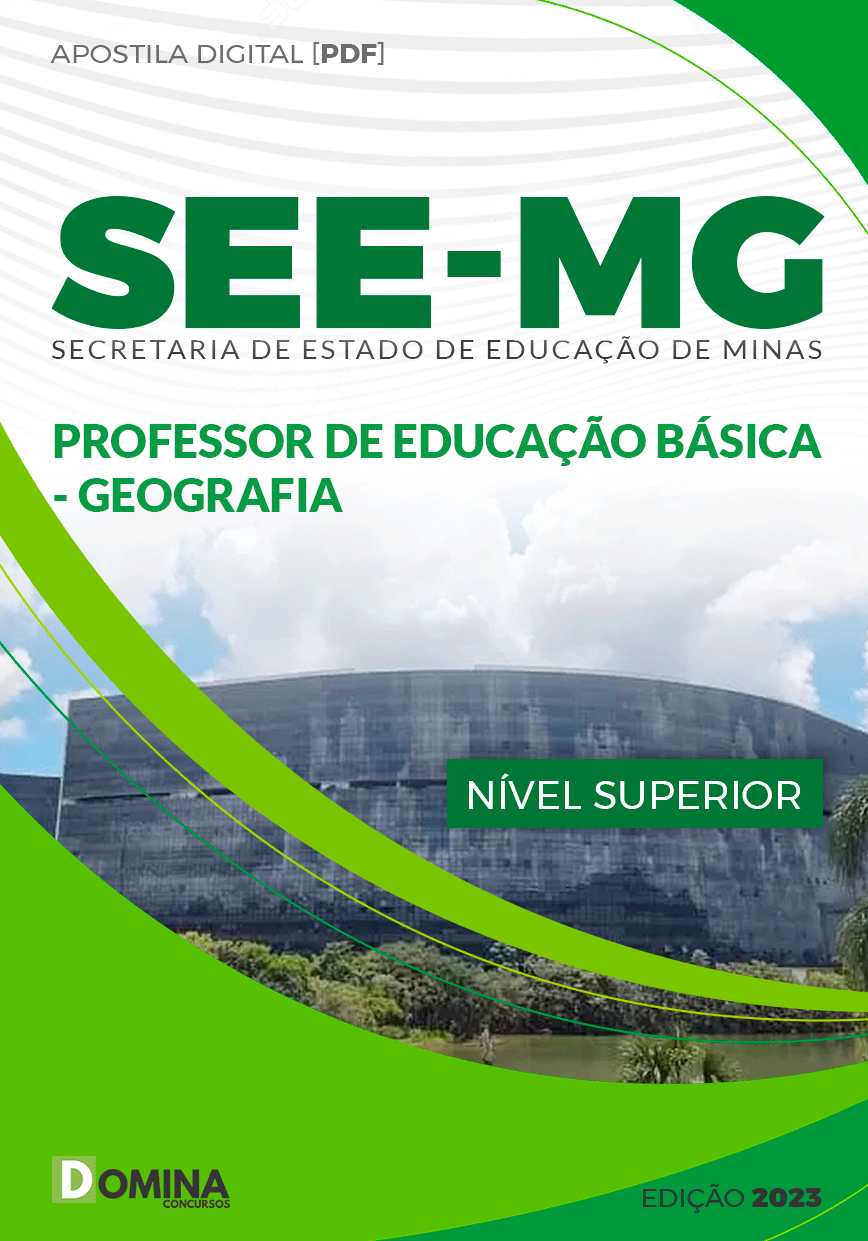 Apostila SEE MG 2023 Professor Educação Básica Geografia