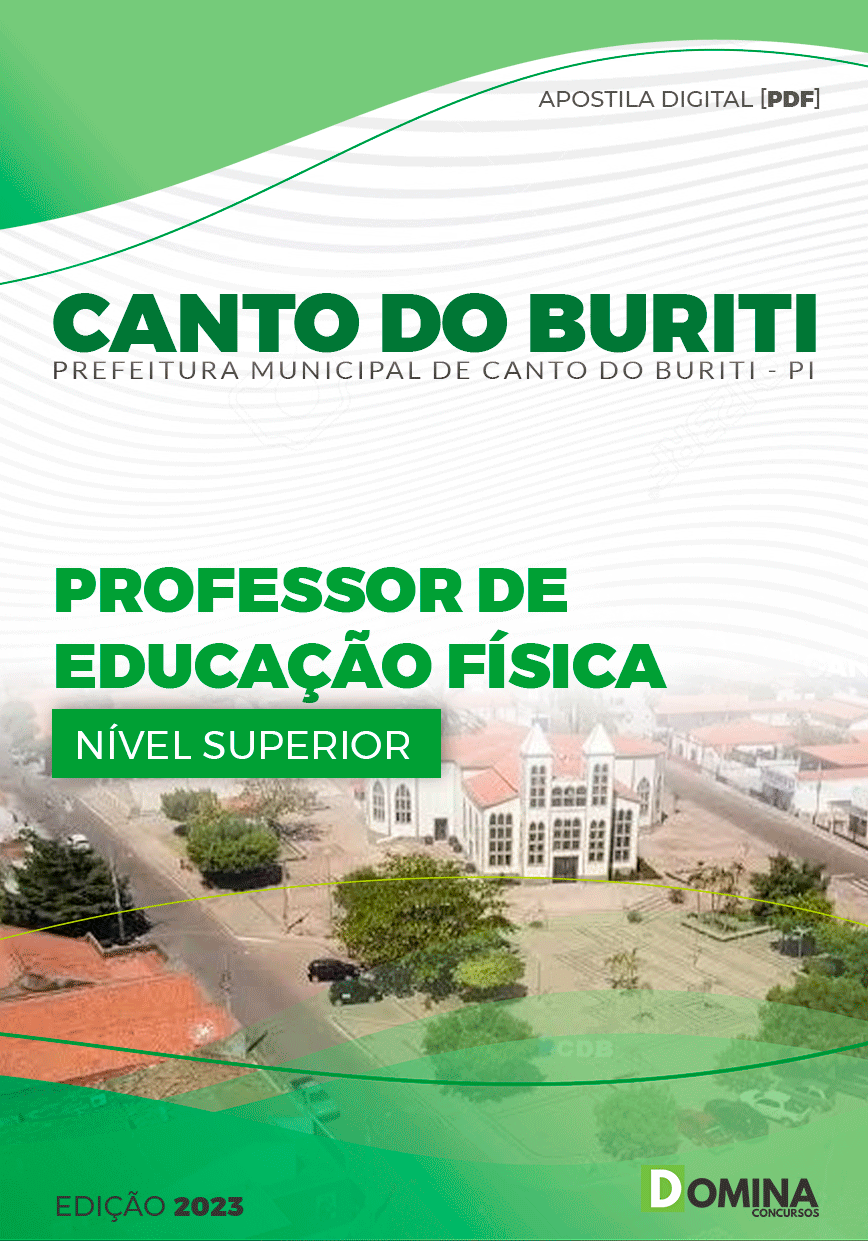 Apostila Pref Canto Buriti PI 2023 PI Professor Educação Física