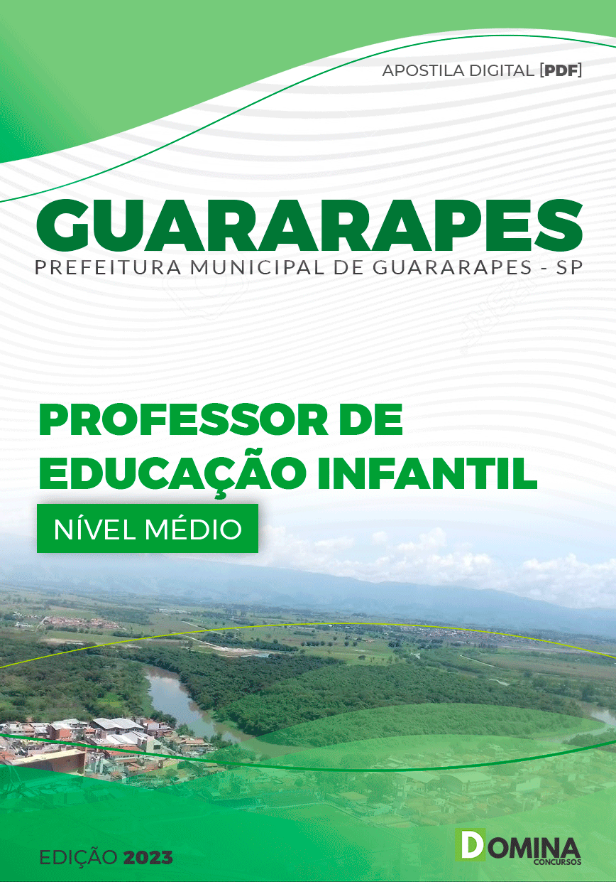Apostila Pref Guararapes SP 2023 Professor Educação Infantil