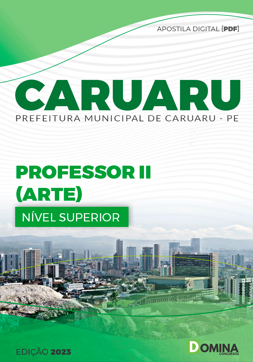 Apostila Digital Pref Caruaru PE 2023 Professor II Arte