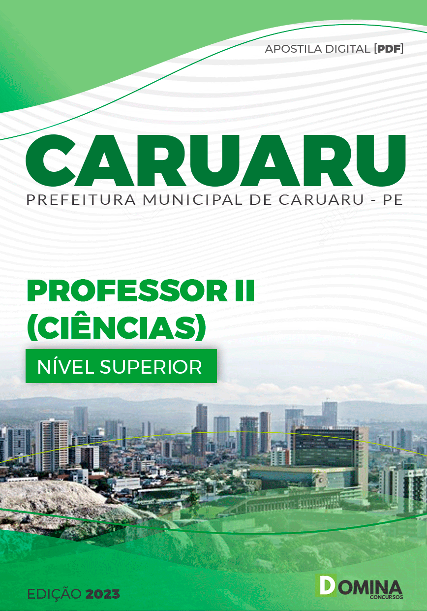 Apostila Digital Pref Caruaru PE 2023 Professor II Ciências