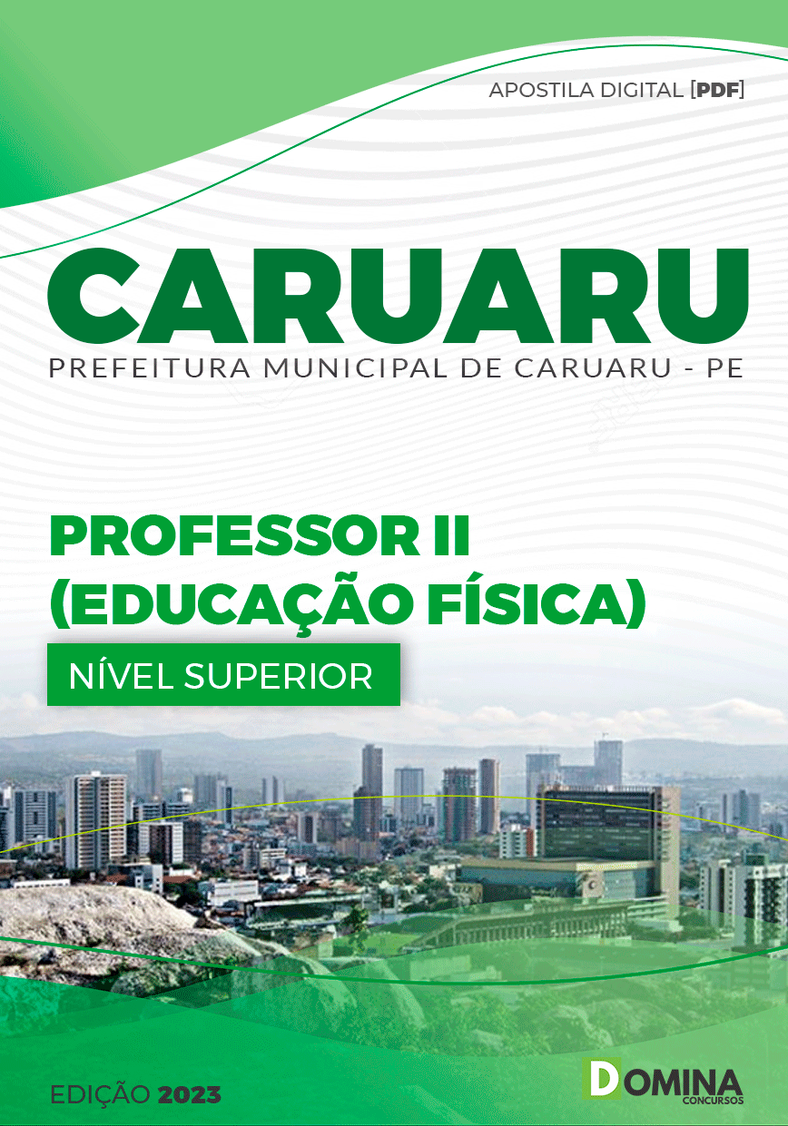 Apostila Digital Pref Caruaru PE 2023 Professor II Educação Física