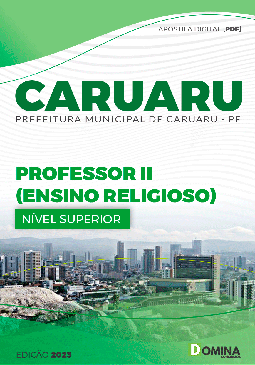 Apostila Pref Caruaru PE 2023 Professor II Ensino Religioso