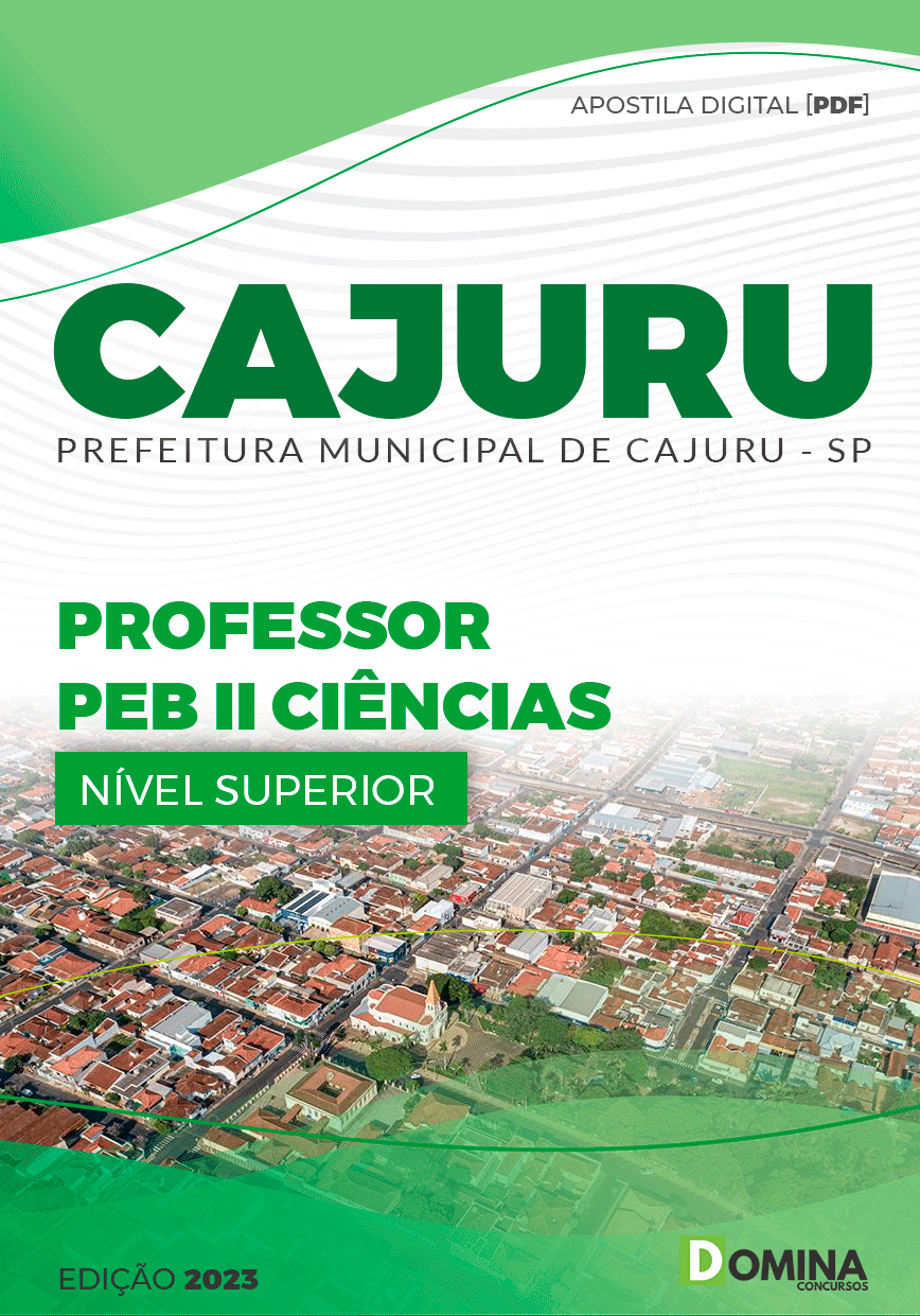 Apostila Pref Cajuru SP 2023 Professor PEB II Ciências