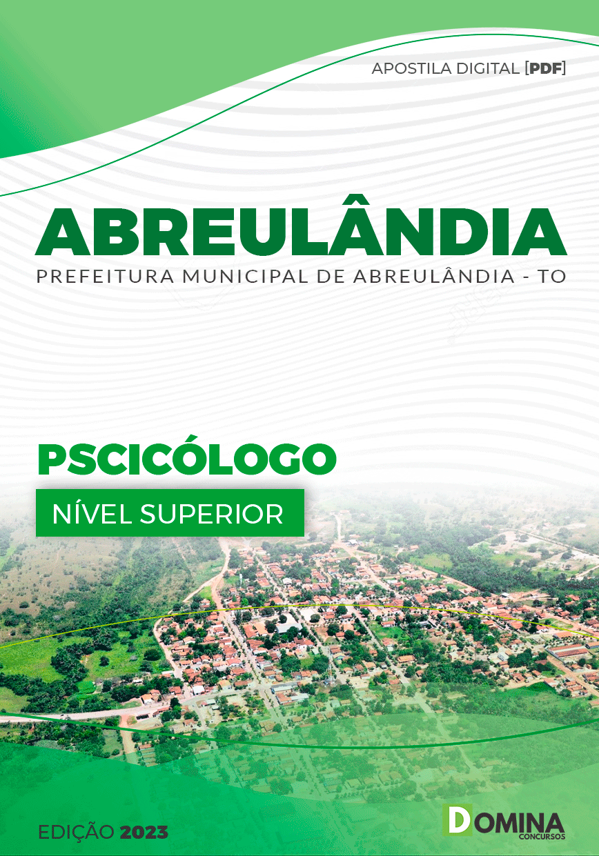Apostila Digital Pref Abreulândia TO 2023 Psicólogo