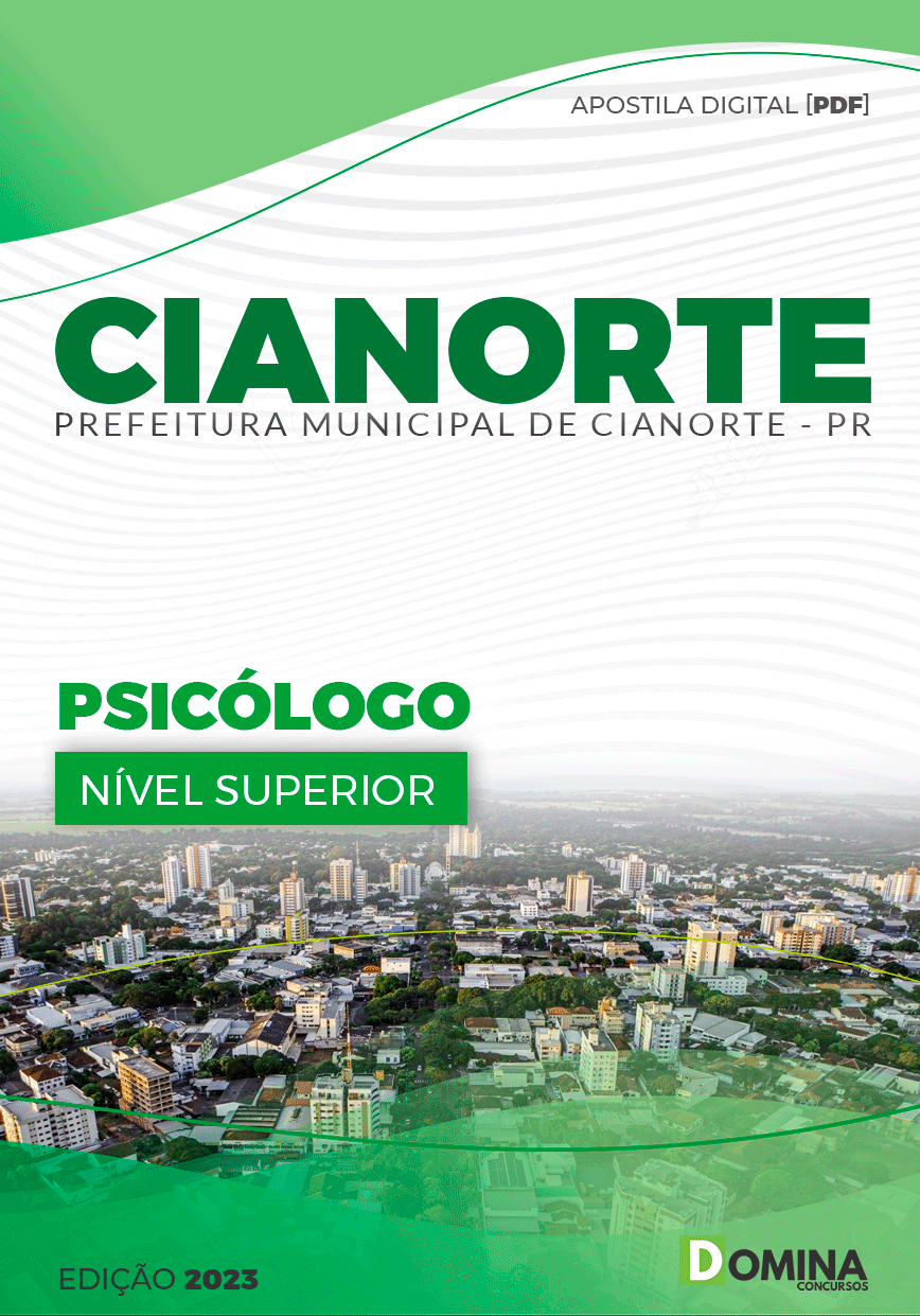 Apostila Concurso Pref Cianorte PR 2023 Psicólogo