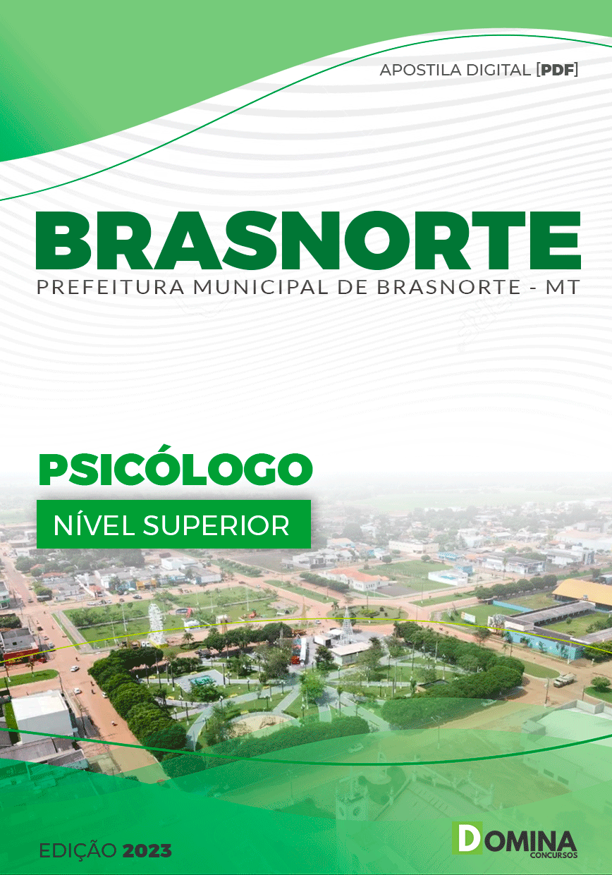 Apostila Digital Pref Brasnorte MT 2023 Psicólogo