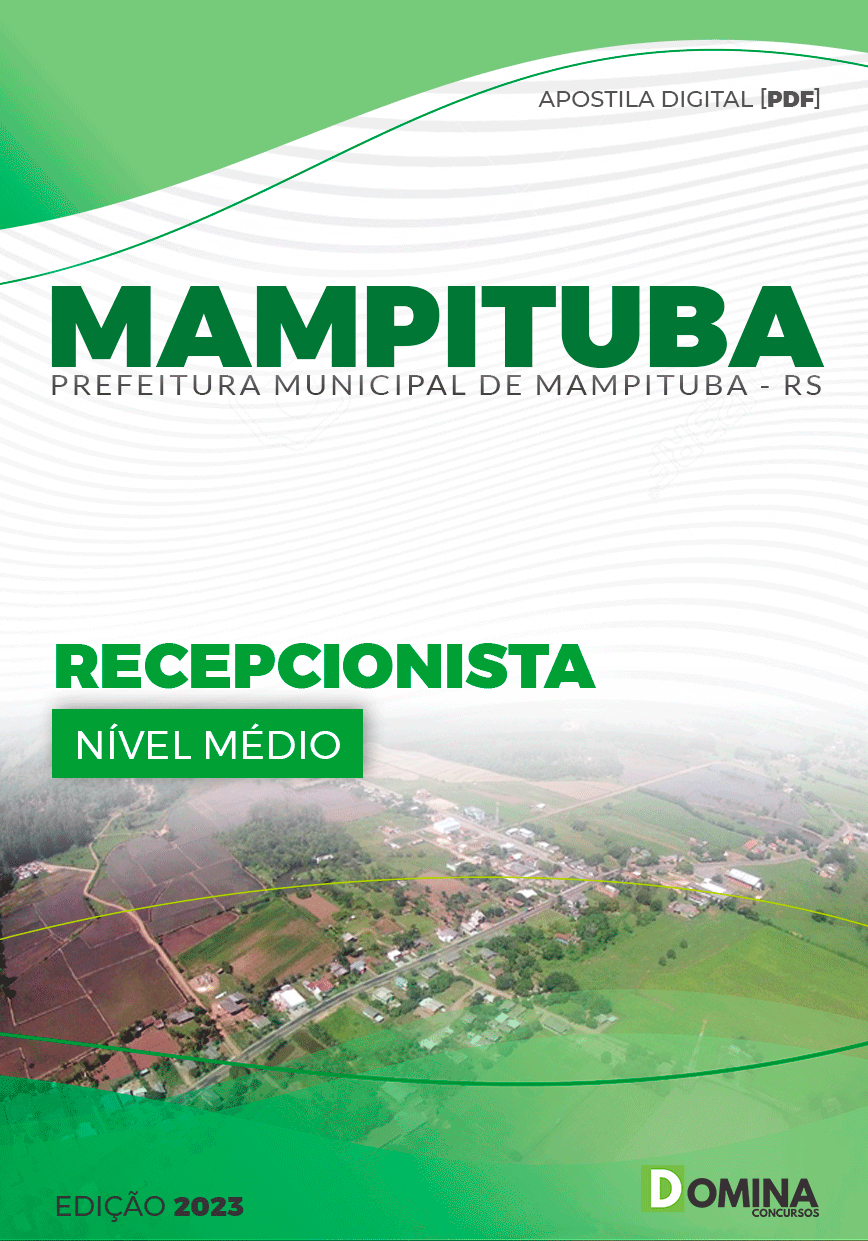 Apostila Concurso Pref Mampituba RS 2023 Recepcionista