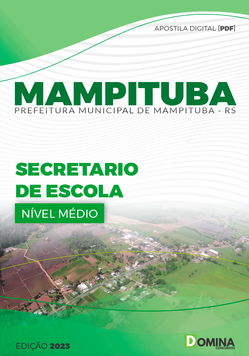 Apostila Concurso Pref Mampituba RS 2023 Secretario de Escola