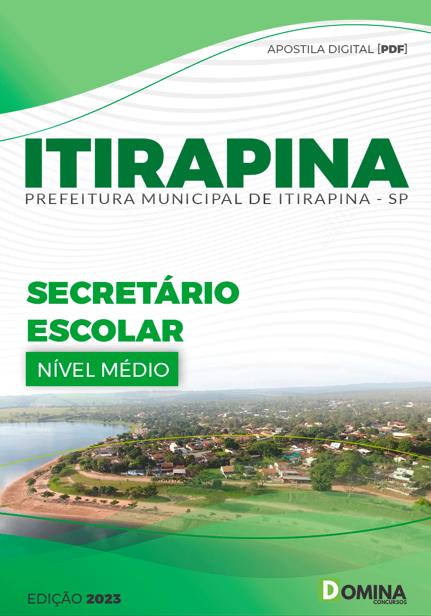 Apostila Concurso Pref Itirapina SP 2023 Secretário Escolar