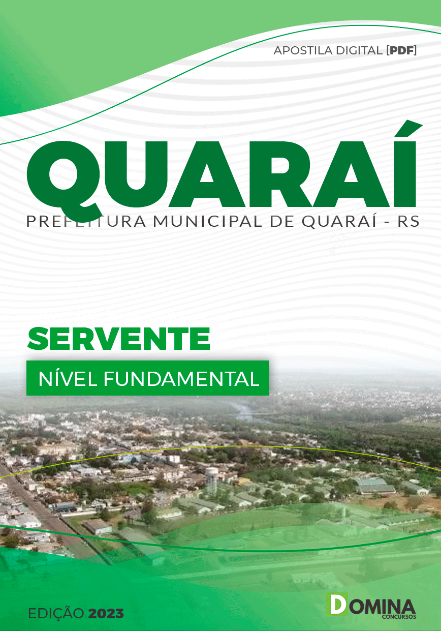Apostila Concurso Pref Quaraí RS 2023 Servente