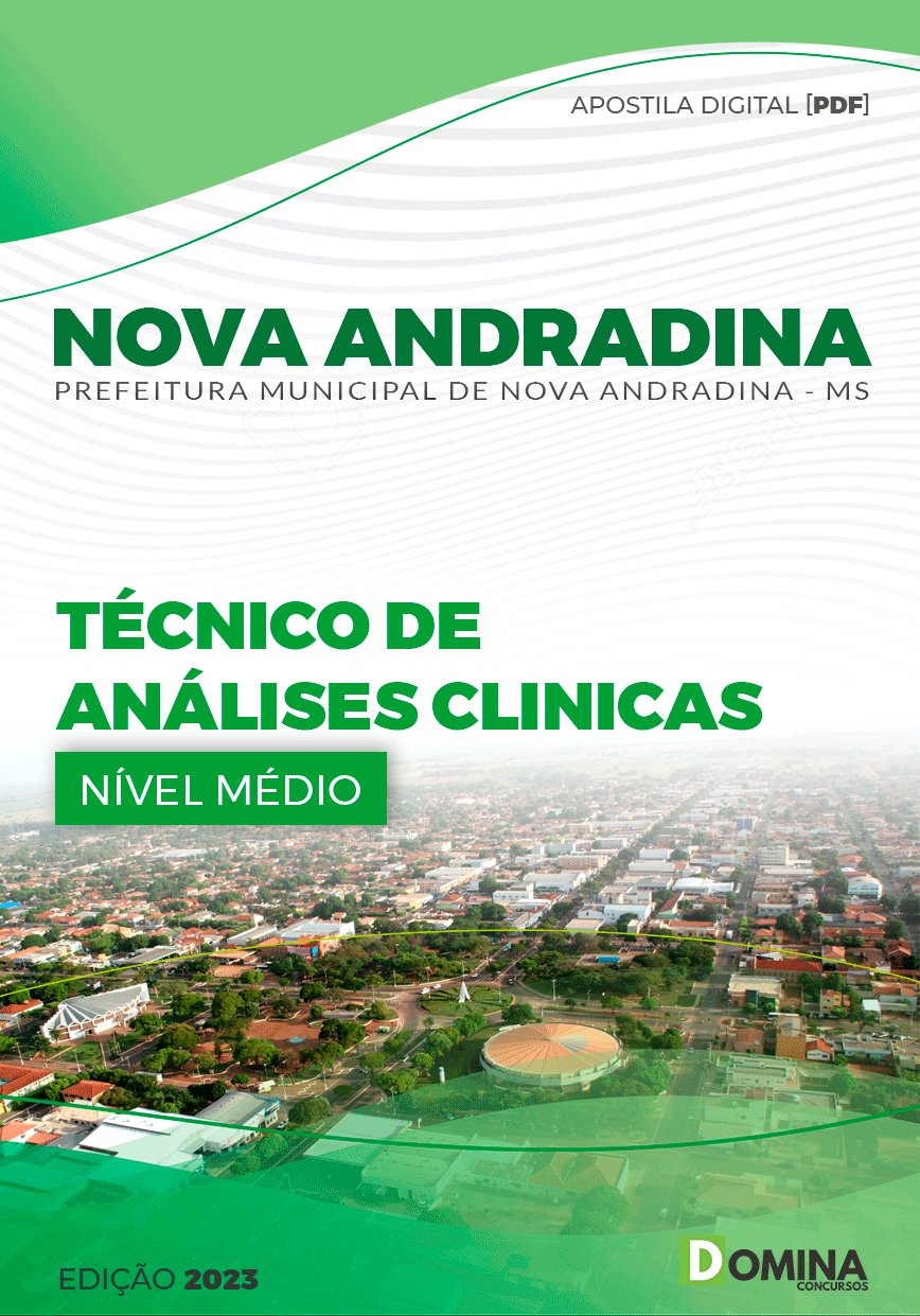 Apostila Pref Andradina MG 2023 Técnico Analises Clínicas