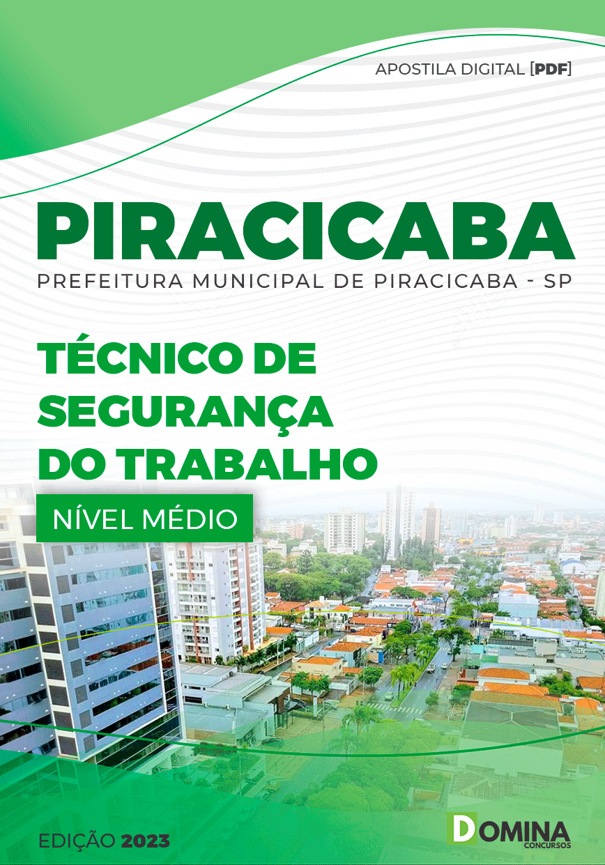 Apostila Pref Piracicaba SP 2023 Técnico Segurança Trabalho