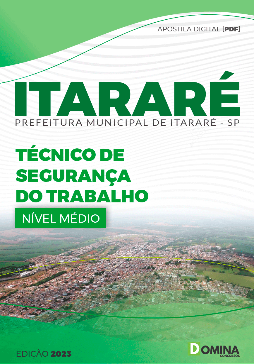 Apostila Concurso Pref Itararé SP 2023 Técnico Segurança Trabalho