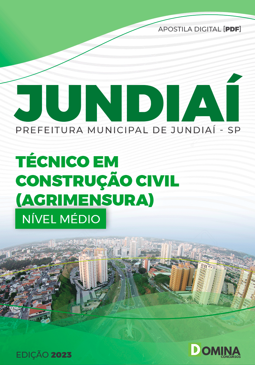 Apostila Concurso Pref Jundiaí SP 2023 Técnico em Construção Civil