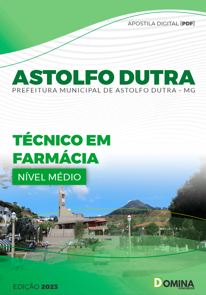Apostila Pref Astolfo Dutra MG 2023 Técnico Farmácia