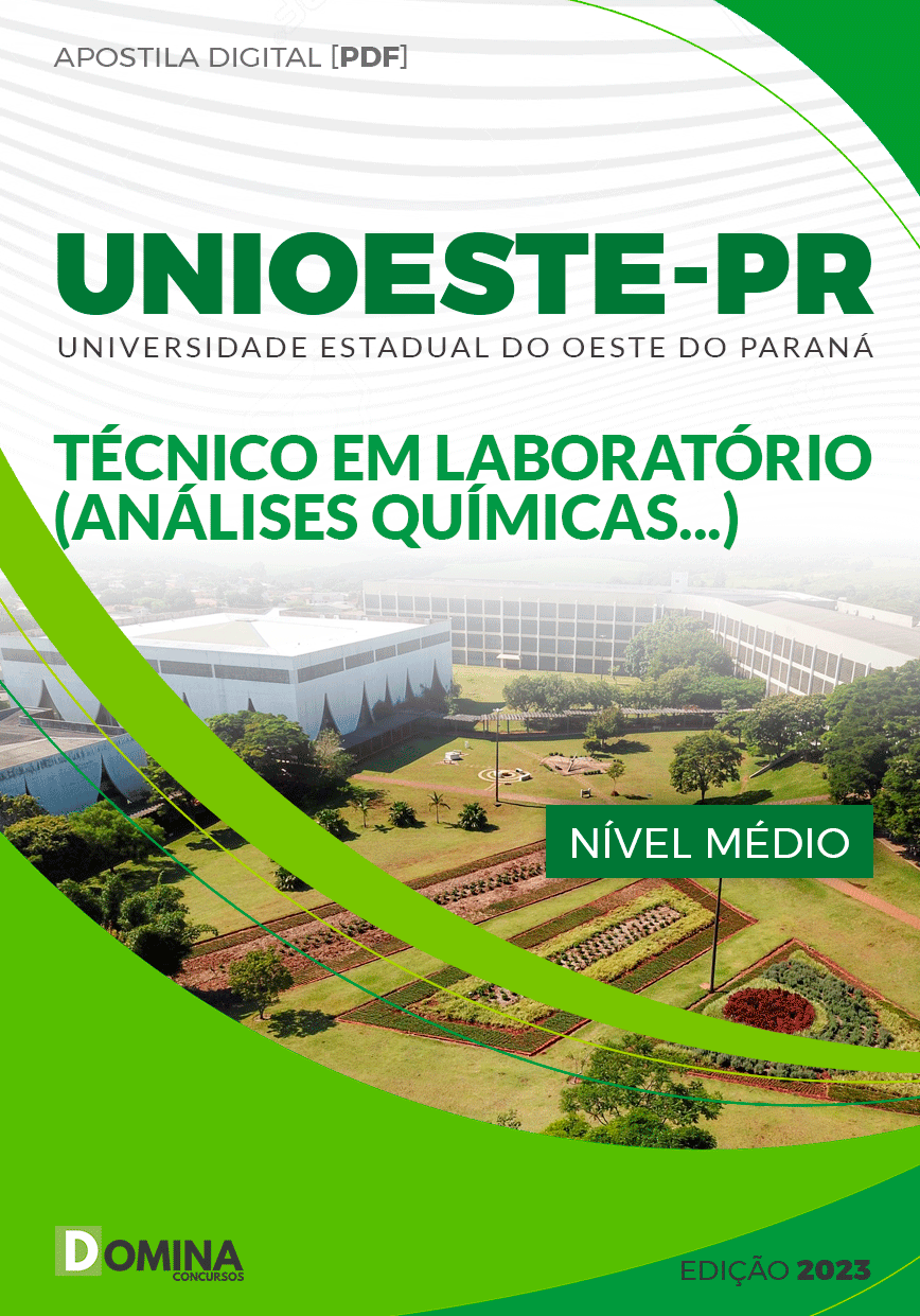 Apostila Unioeste PR 2023 Técnico Laboratório Química