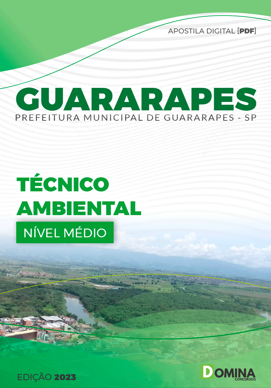 Apostila Pref Guararapes SP 2023 Técnico Ambiental